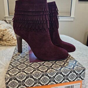 New in Box - Isola Layton Bordo Suede Bootie US 7.5M